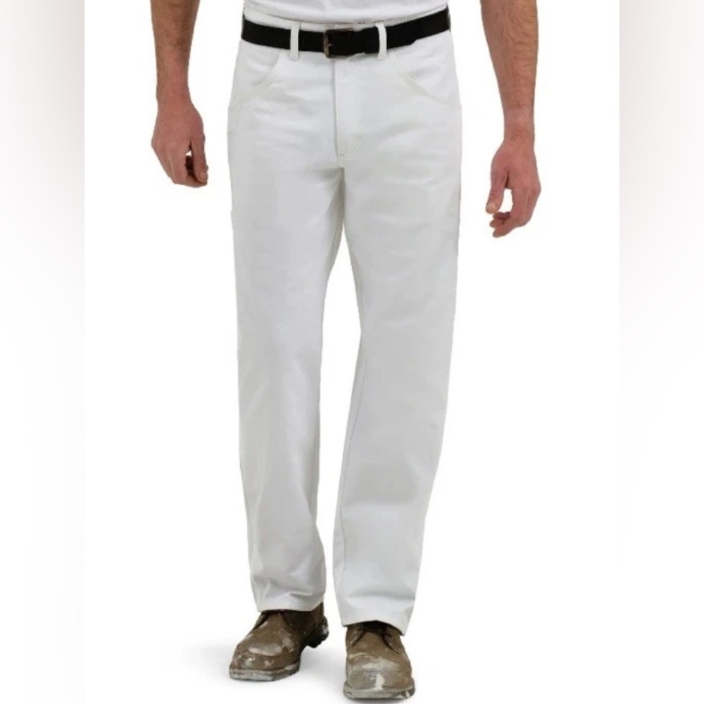 Wrangler Men’s Painters Pants Cargo Pockets White 38*30 NWT